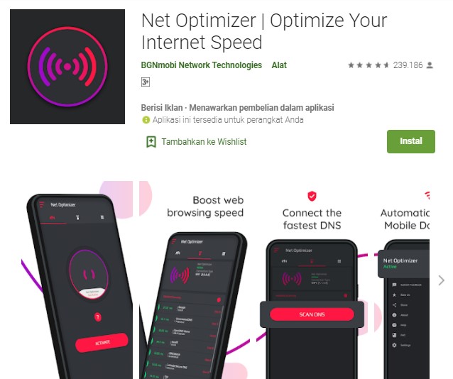 Net Optimizer Aplikasi Penguat Sinyal WiFi Terbaik