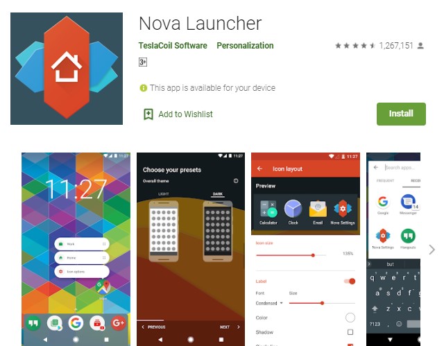 Nova Launcher Free