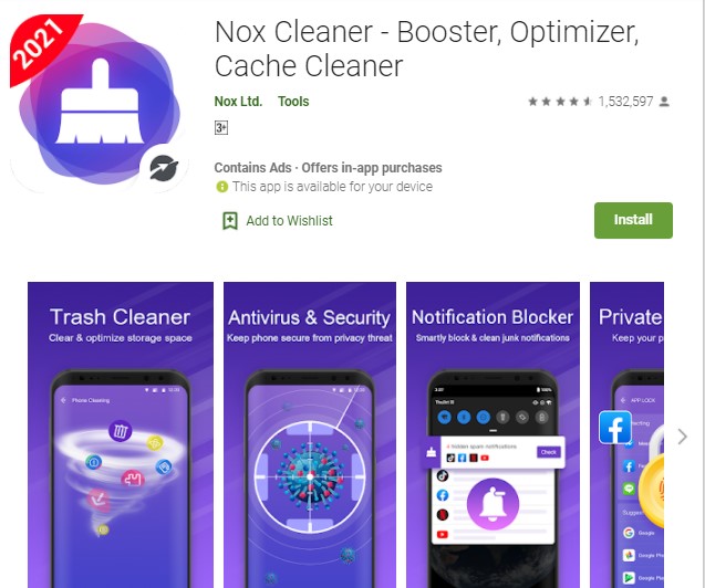 Nox Cleaner Aplikasi Pembersih Sampah Android Terbaik