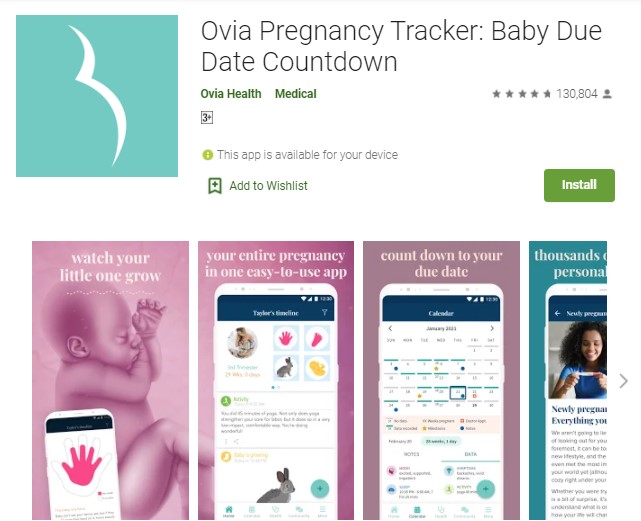 Ovia Pregnancy Tracker Aplikasi Kehamilan Terbaik