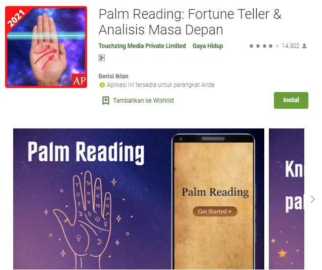 Palm Reading Aplikasi Ramalan Jodoh