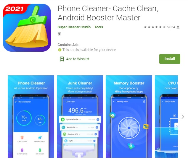 Phone Cleaner Cache Clean Android Booster Master