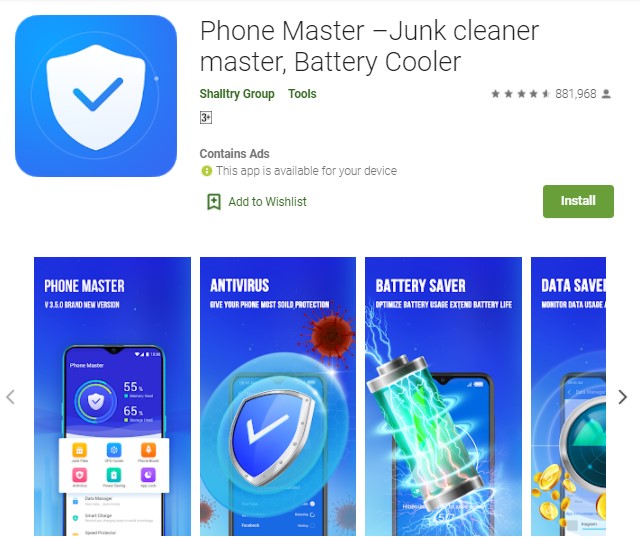 Phone Master –Junk cleaner master Battery Cooler