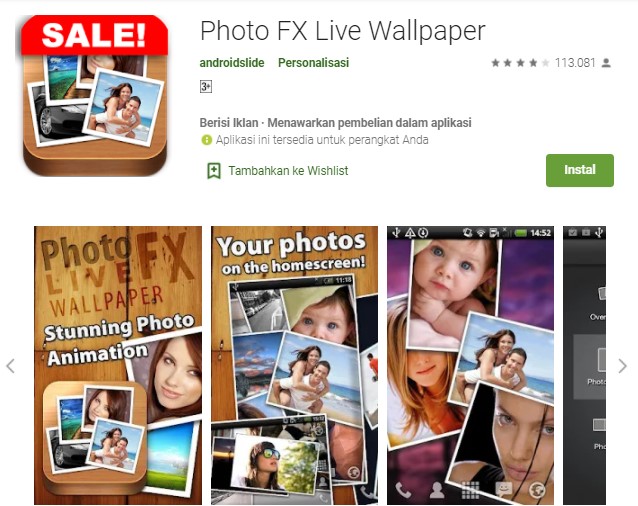 Photo FX Live Wallpaper Aplikasi Wallpaper Bergerak