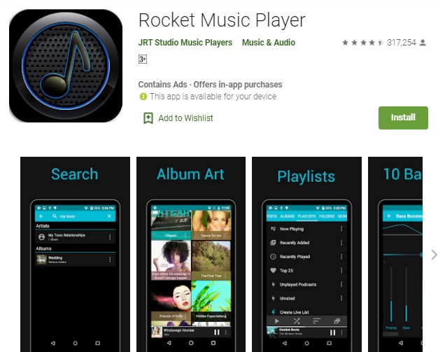 Rocket Music Player