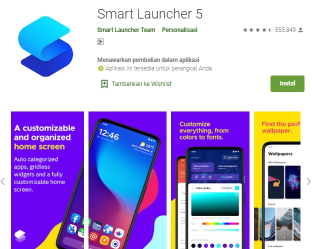 Smart Launcher 5 Aplikasi Launcher Terbaik