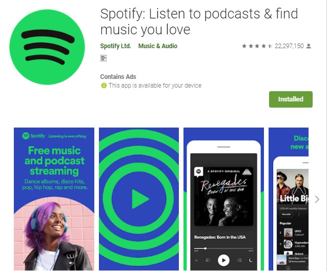 Spotify Aplikasi Musik Terbaik