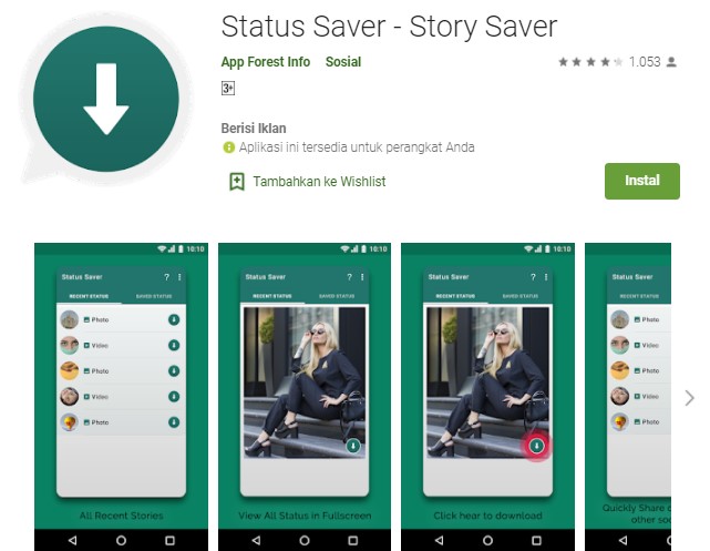 Status Saver Aplikasi Download Status WhatsApp