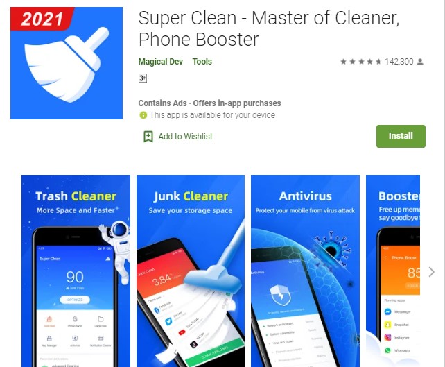 Super Clean – Master of cleaner phone booster
