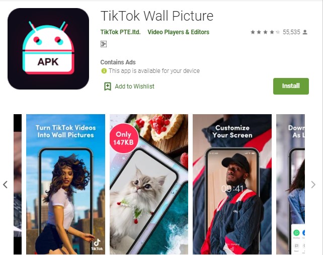 TikTok Wall Picture Aplikasi Wallpaper Video