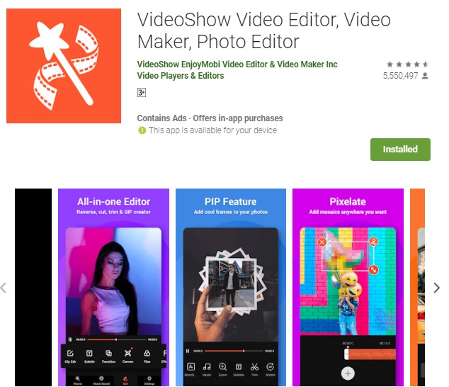 VideoShow Aplikasi Edit Video Quotes di Android