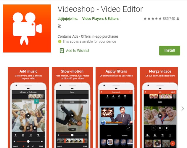 Videoshop Aplikasi Untuk Menggabungkan Video Gratis