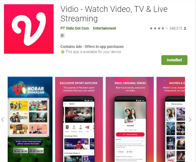 Vidio Aplikasi Mirip YouTube Terbaik