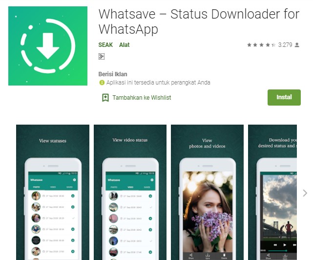 Whatsave Aplikasi Download Status WhatsApp di Android