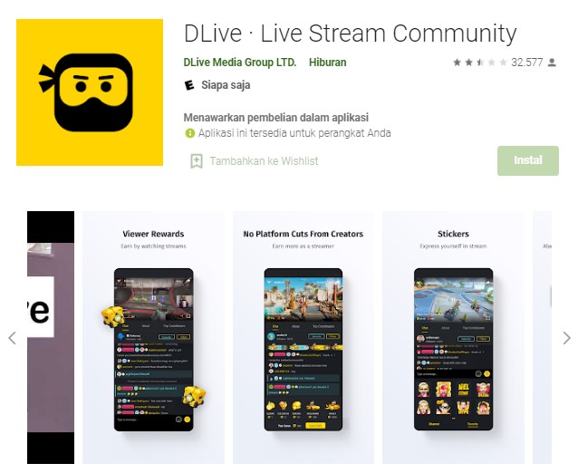 apk live streaming penghasil uang