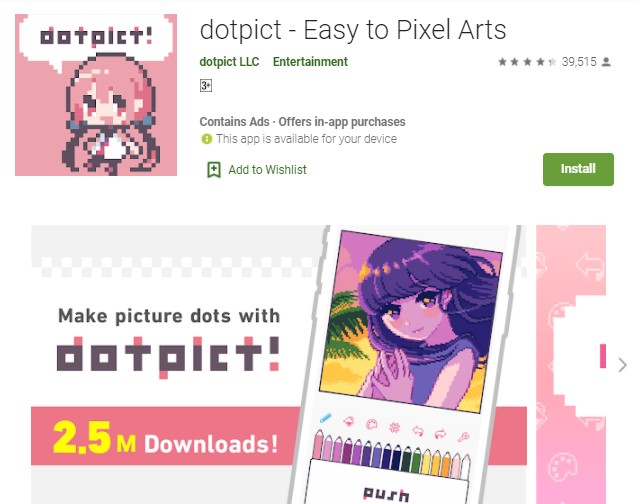 dotpict Easy to Pixel Arts
