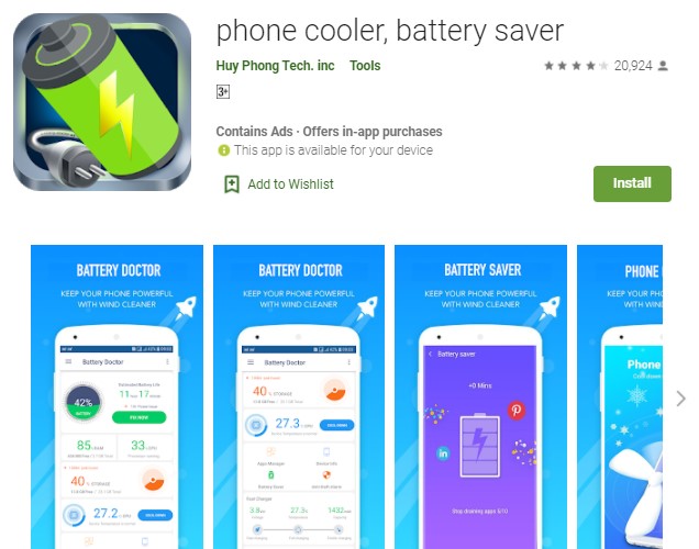 phone cooler battery saver
