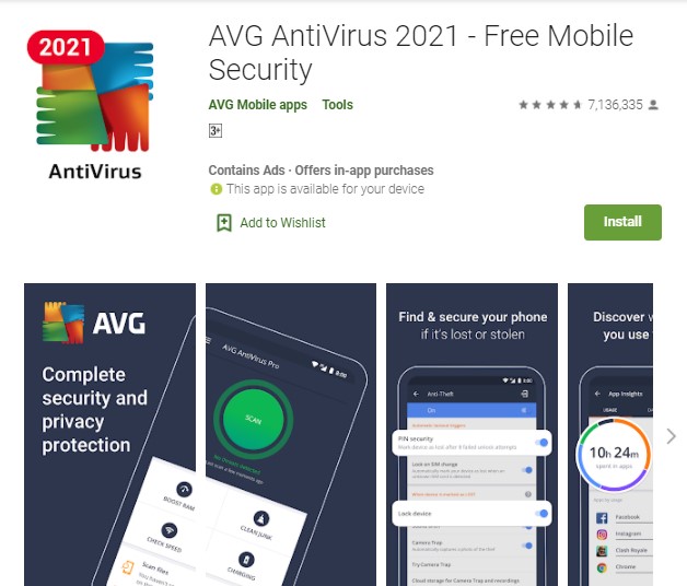 AVG Antivirus Gratis Aplikasi Pembersih Virus