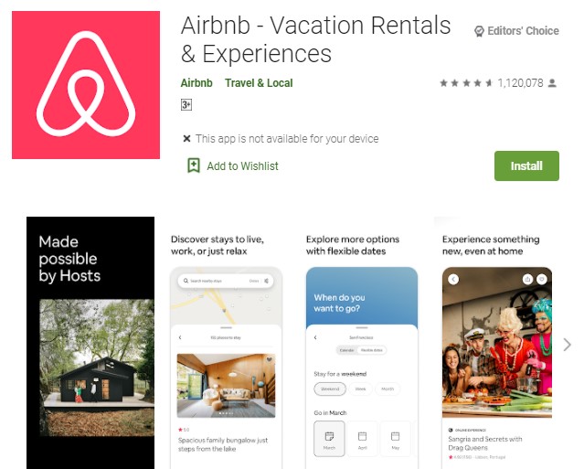 Airbnb Vacation Rentals Experiences