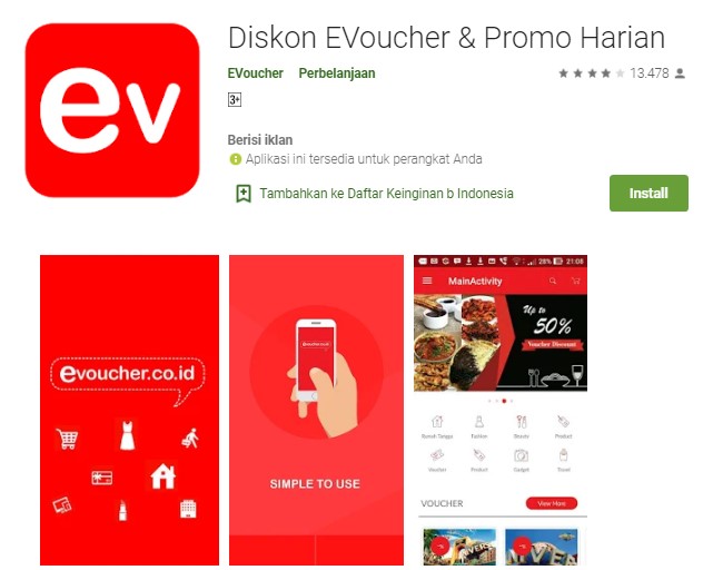 Aplikasi Diskon EVoucher