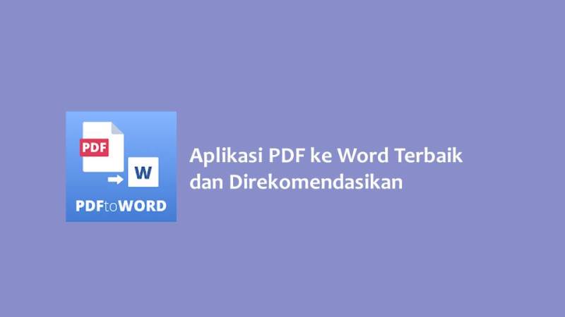 Aplikasi PDF ke Word
