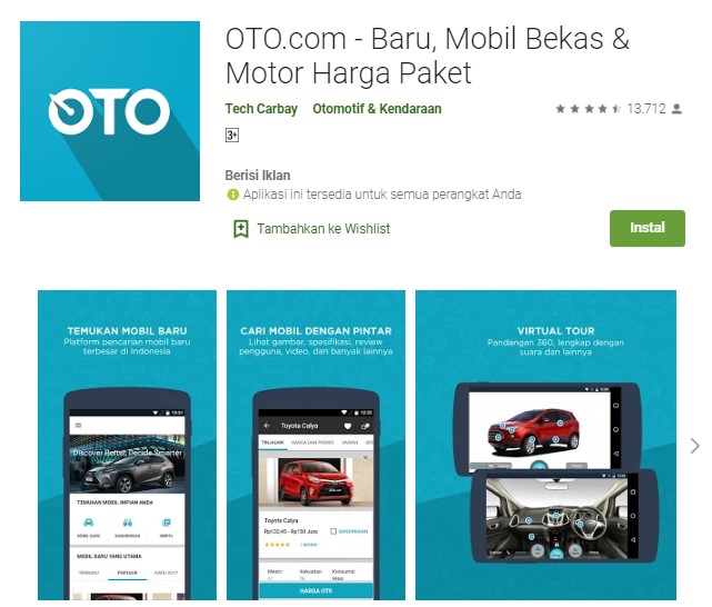 Aplikasi beli mobil bekas