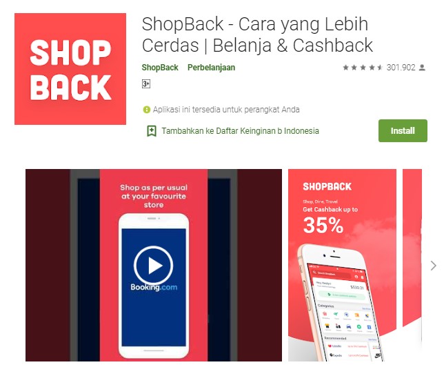 Aplikasi cashback struk belanja online