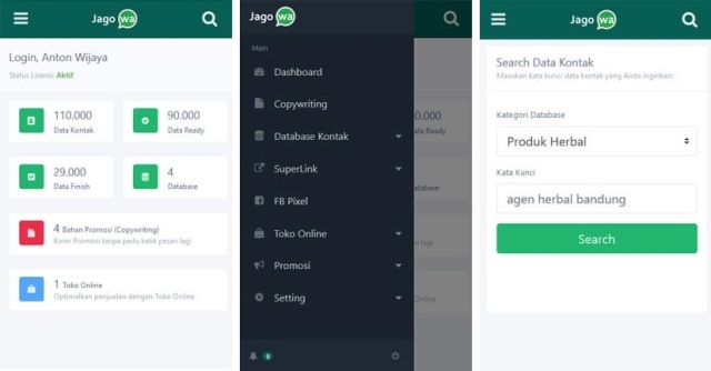 Aplikasi kirim chat WhatsApp ke banyak nomor