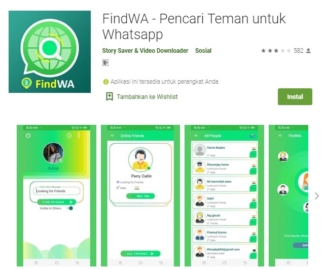 Aplikasi pencari nomor Whatsapp