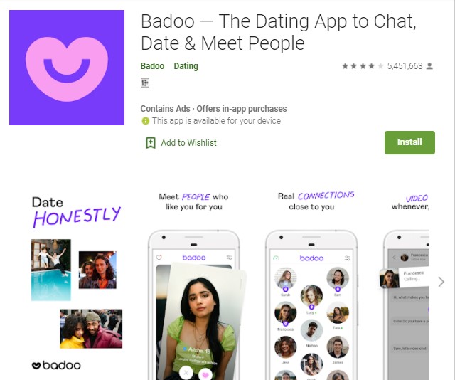 Badoo Aplikasi Kenalan yang Bagus
