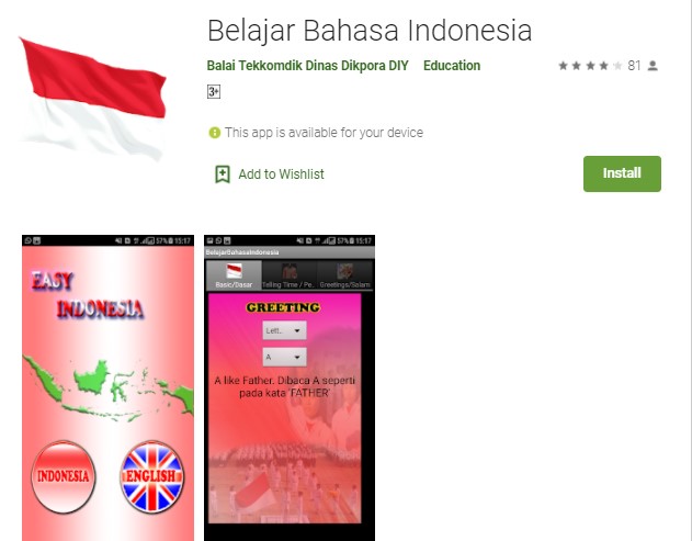 Belajar Bahasa Indonesia