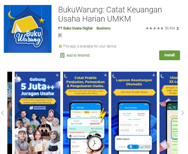 BukuWarung Catat Keuangan Usaha Harian UMKM