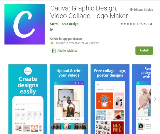Canva Aplikasi Pembuat CV di Android dan iPhone