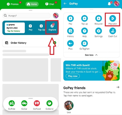 Cara aktifkan GoPay PayLater