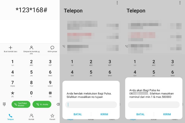 Cara kirim pulsa XL lewat UMB