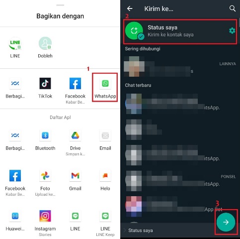 Cara membuat status WhatsApp lebih panjang