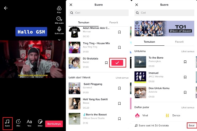 Cara menambahkan musik pada video TikTok