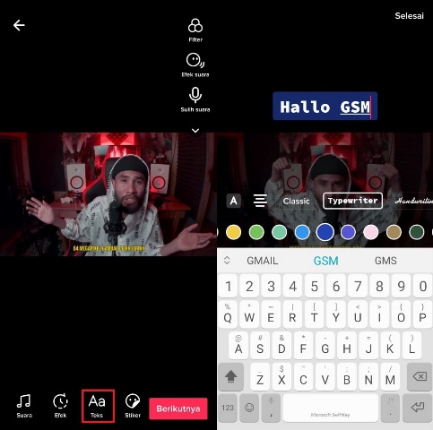 Cara menambahkan teks pada video di TikTok