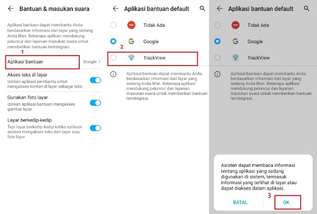 Cara setting aplikasi TrackView