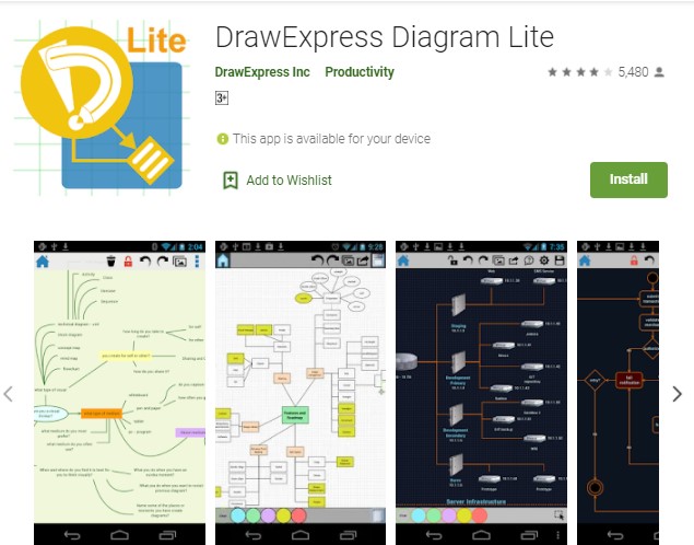 DrawExpress Diagram Lite Aplikasi Membuat Flowchart