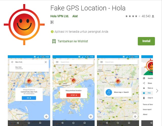 Fake GPS Location Hola Fake GPS Location Hola