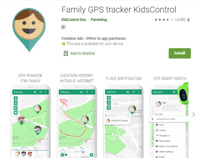 Family GPS Tracker KidsControl