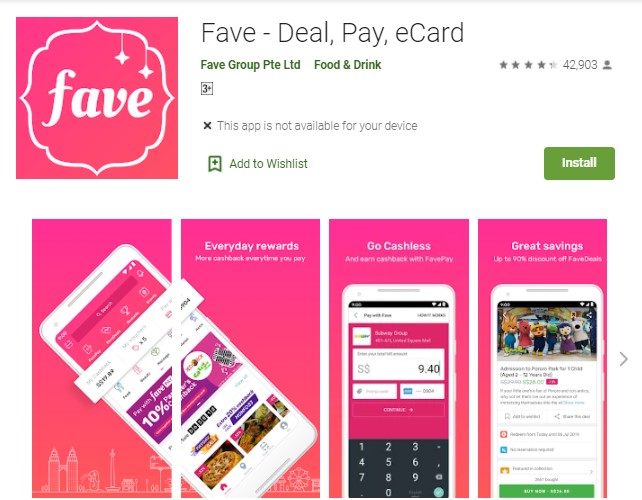 Fave – Deal pay ecard