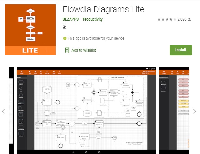 Flowdia Diagrams Lite Aplikasi Membuat Flowchart