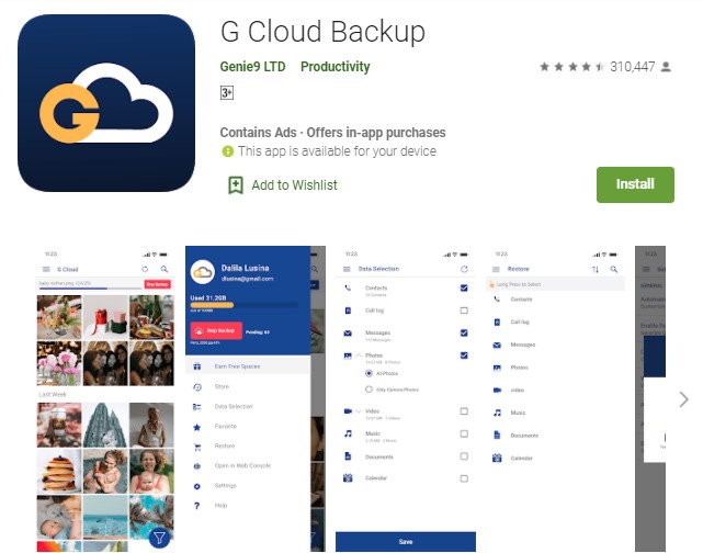 G Cloud Backup