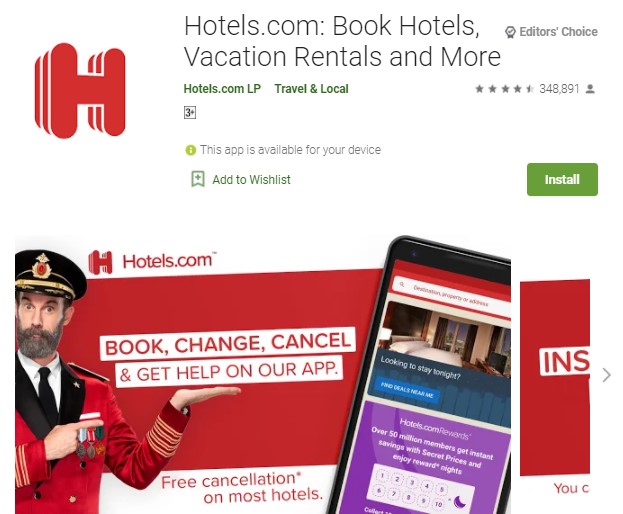 Hotels.com Aplikasi Booking Hotel di Android