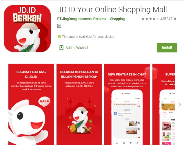 JD.ID Aplikasi Belanja Online yang Bisa Bayar di Tempat