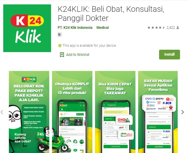 K24KLIK Aplikasi Apotek Online Terlengkap