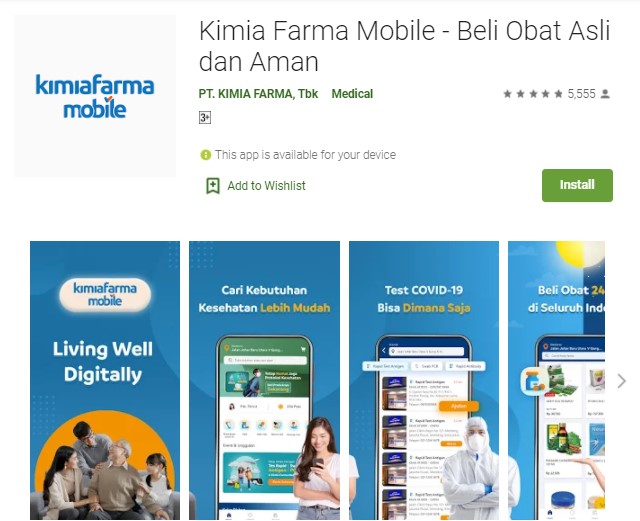 Kimia Farma Mobile Aplikasi Apotek Online