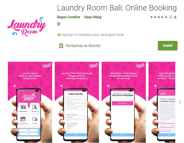 Laundry Room Bali – Online booking